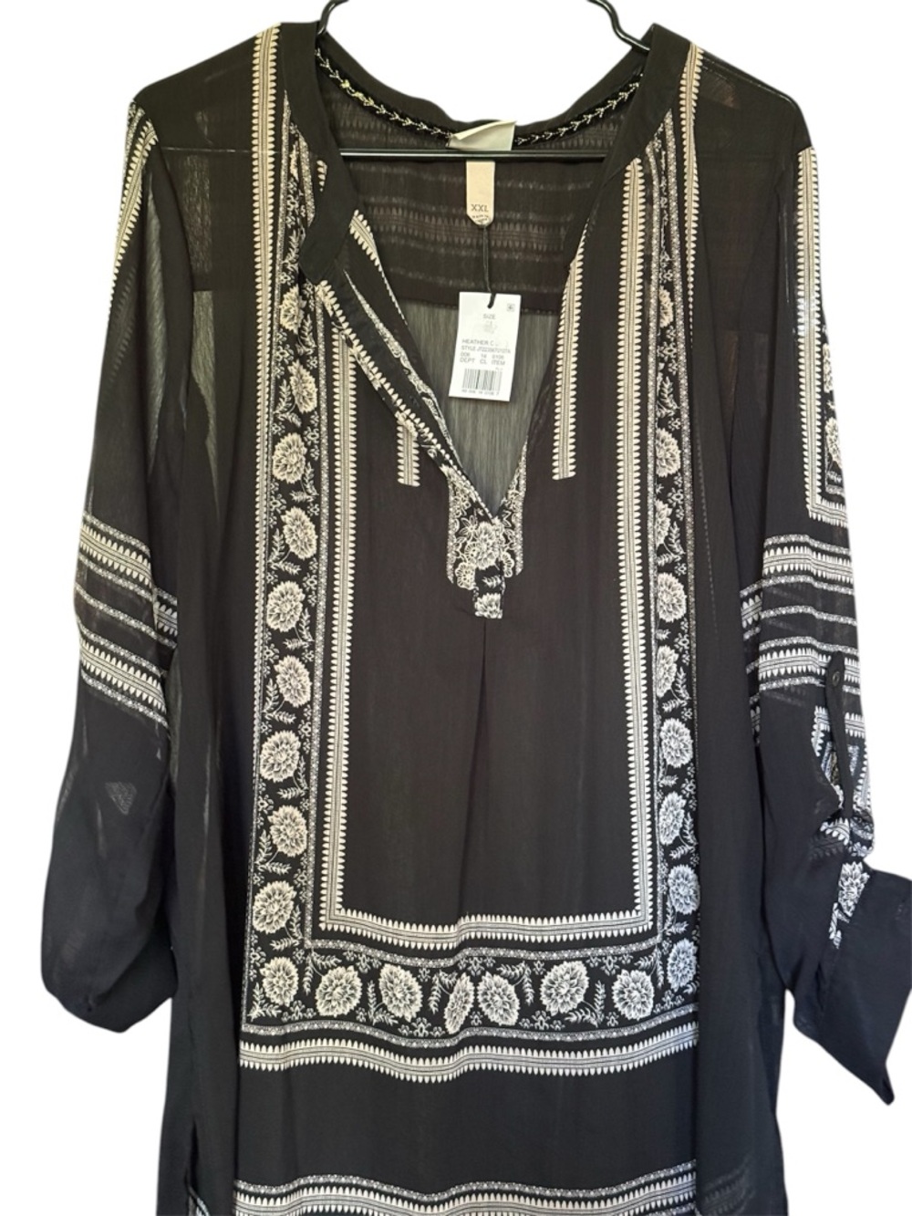 Knox Rose Tunic w/Embroidered Trim w/tags from Witch’s Estate sale size 2xl